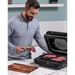Мультипіч Ninja Health Grill & Air Fryer XL AG551EU чорно-сіра [94740] - мініатюра 7