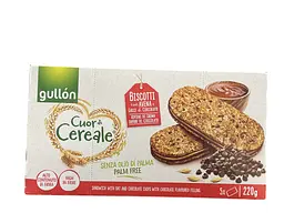 Печиво Gullon Cuor di Cereale вівсяне з горіховим кремом 220 г (8410376042894)