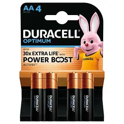 Батарейка Duracell Optimum AA лужні 4 шт. в упаковці (5015595) - мініатюра 2