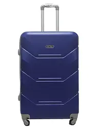 Валіза велика L пластикова Carbon 147C 115л Темно-синій