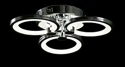 Люстра стельова LED Splendid Ray LK38/3, 80W, хром, білий, сучасний стиль, з пультом, димер