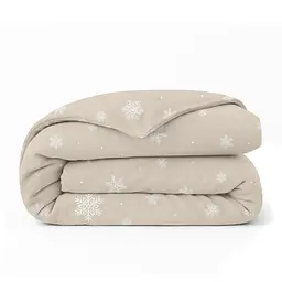 Дитяча постільна білизна фланель в ліжечко SNOWFLAKES LATTE COSAS (4822052476925) - мініатюра 3