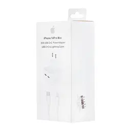 Мережевий зарядний пристрій Apple 35W Dual USB-C Power Adapter With Cable Type-C to Lightning High c0py Білий - мініатюра 2
