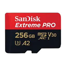 Карта пам'яті SanDisk 256 GB microSDXC UHS-I U3 Extreme Pro+SD Adapter (SDSQXCD-256G-GN6MA) - мініатюра 2