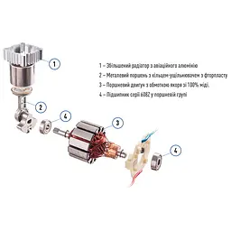 Компресор автомобільний Vitol 37 л (K-30)  - мініатюра 9