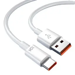Кабель для швидкого заряджання та передачі даних Digital USB - Type-C 10A 2 м White - мініатюра 2