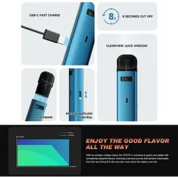 Под-система електронна сигарета Kumiho THOTH G Lite Pod 650mAh 2ml Kit Ocean Blue (18166) - мініатюра 4