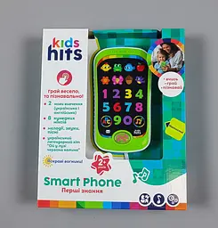 Дитячий розвиваючий телефон Limo Toy Перші знання Kids Hits Smart Phone, укр англ., KH03/002