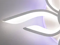 Стельовий світильник LED Diasha 2482/5+5WH, 82W, 3200K-6500K, білий метал, сучасний стиль, з пультом управління - мініатюра 5