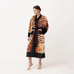 Кімоно жіноче з плюшевого велюру Kimono Soul of the tiger 18394 3XL - мініатюра 4