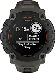Смарт-годинник Garmin Instinct E 45 mm Black with Charcoal Band (010-02933-00) - мініатюра 8