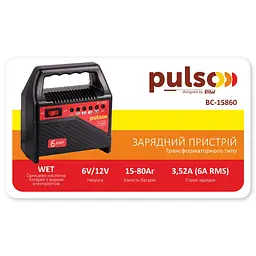 Зарядний пристрій автомобільний Pulso 6&12V/6A/15-80AHR (BC-15860) - мініатюра 6