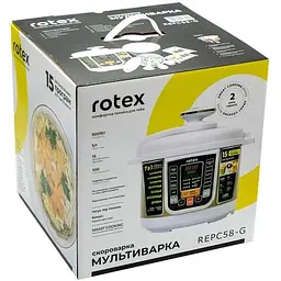 Мультиварка-скороварка Rotex REPC58-G - мініатюра 6