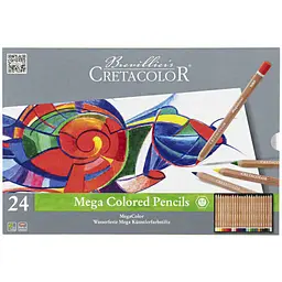 Набір кольорових олівців MegaColor 24 шт Cretacolor
