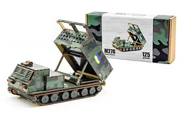 Конструктор 125-0209 "M270" дерев'яний 125 под., нар. 23х9х8 см. PuzzleOk