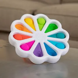 Іграшка тактильна Fat Brain Toys dimpl digits Кольорові пелюстки (F275EN) - мініатюра 3