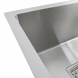 Кухонна мийка Platinum Handmade HDB 80x45 на дві чаші (квадратний сифон), Нержавіюча сталь - мініатюра 4
