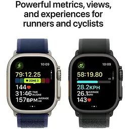 Смарт-годинник Apple Watch Ultra 2 GPS + Cellular 49mm Black Titan. Case w. Dark Green Alpine Loop - Large (MX4T3) - мініатюра 4