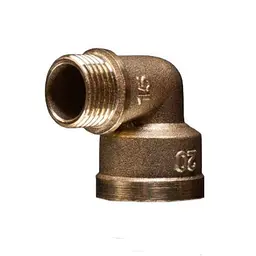 Коліно перехідне Lexline К.0104-В 1/2"Н х 3/4"В посилене латунь 30412