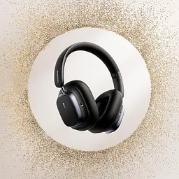 Накладні навушники Baseus Bowie H1s, Noise-Cancellation Wireless Headphones, BT5.4, ANC, 800mAh, 60h, 120h, black - мініатюра 7