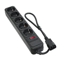 Мережевий фільтр живлення Patron 0.5 m3x1mm2 (SP-1052U) 5 розеток BLACK (EXT-PN-SP-1052U)