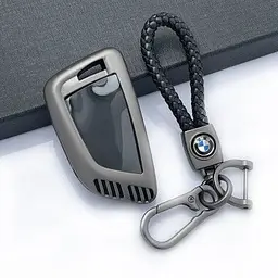 Чохол для автоключів BMW із брелоком, темний хром оригінал (YT0021) - мініатюра 7