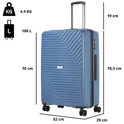 Валіза CarryOn Transport (L) Blue Jeans (502409) - мініатюра 4