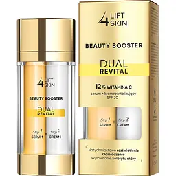 Сироватка Lift 4 Skin Beauty Booster Dual Revital 12% Vitamin C Serum + Cream SPF30+ 30 мл (2шт. х15 мл) - мініатюра 3