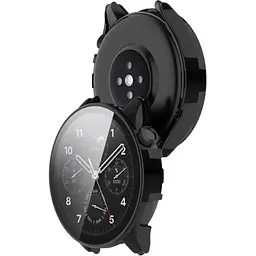 Чохол-накладка DK Пластик Gloss Glass Full Cover для Xiaomi Watch S1 Pro (black) - мініатюра 2