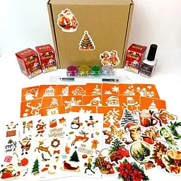Подарунковий набір Fresh Tattoo Різдвяне диво: Чарівний Подарунок gift-box-christmass-3kids