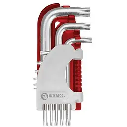 Набір шестигранних ключів зірочок Torx Intertool Pro HT-1821 (у наборі 9 шт.)