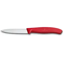 Набір кухонний Victorinox SwissClassic Paring Set 3шт з черв. ручкою (2 ножа, овочечистка Rapid) у подар.упак. - мініатюра 3