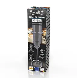 Спінювач молока та напоїв Adler AD 4500 з підставкою - мініатюра 6
