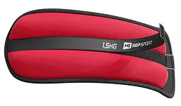 Обважнювачі для ніг та рук Hop-Sport HS-S003WB 2х1,5кг червоні - мініатюра 2
