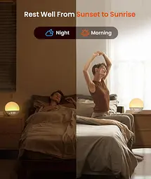 Світловий будильник Dreamegg Sunrise 1 з білим шумом і нічником - мініатюра 4