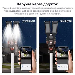 IP PTZ-відеокамера автономна з WiFi, прожектором та сонячною панеллю 3Mp+3Mp+3Mp Light Vision VLC-1223WIL/3C (Lamp+Solar) f=4mm, на акумуляторних батареях (75-00338) - мініатюра 19