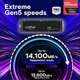 Накопичувач SSD Crucial m.2 NVMe 2TB T705 PCie 5.0 (CT2000T705SSD3) - мініатюра 5