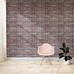 Самоклейка декоративна 3D панель 3D Loft під червону катеринославську цеглу в рулоні 20 м 20000x700x3мм - мініатюра 3