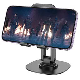 Тримач для телефону Hoco HD6 Winner dual-axis rotating Black - мініатюра 2