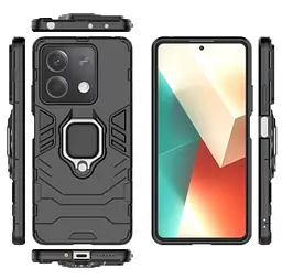 Чохол бампер Primolux Ring Armor для Xiaomi Redmi Note 13 5G Black - мініатюра 3