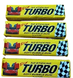 Жувальна гумка Turbo NEW Soft Bubble Gum No Sticking зі смаком tutti frutti упаковка 5 штук 22.5г - мініатюра 2