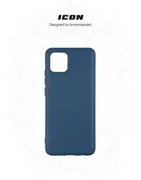 Чехол ArmorStandart ICON для Samsung A03 (A035) Dark Blue (ARM60876) - мініатюра 3