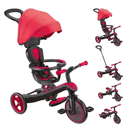 Велосипед дитячий Globber Explorer Trike 4 в 1 червона (634-102) - мініатюра 2