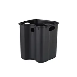 Відро для сміття з плавним закриттям квадратне Zerix Kubix-TC0106 Black 6 л Black ZX5890, Чорний матовий - мініатюра 5