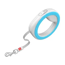 Повідець для собак WAUDOG R-leash світловідбиваюча стрічка XS-M до 40 кг 2.9 м блакитни (81272) - мініатюра 4