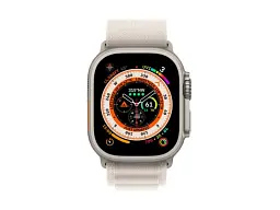 Смарт-годинник Apple Watch Ultra GPS + Cellular 49mm Titanium Case with Starlight Alpine Loop - Medium MQFR3 UA - мініатюра 2