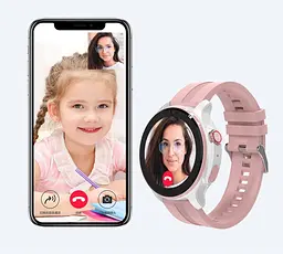 Дитячий смарт годинник Lemfo T25 з GPS, дзвінками, відеозв'язком, прослушкою, Wi-Fi та кнопкою SOS Круглий розумний годиник для дітей Чорний - мініатюра 10