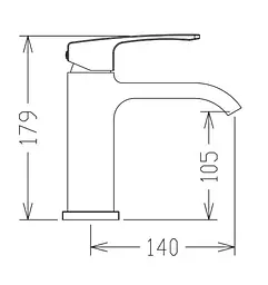 Змішувач для раковини Koer KB-10037-07 (KR5999) - мініатюра 5