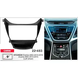 Перехідна рамка Hyundai Elantra, Avante Carav 22-483 - мініатюра 5
