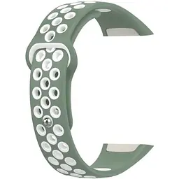 Ремінець DK CDK Silicone Sport Band Nike для Huawei Band 6 (012812) (light green / white) - мініатюра 3